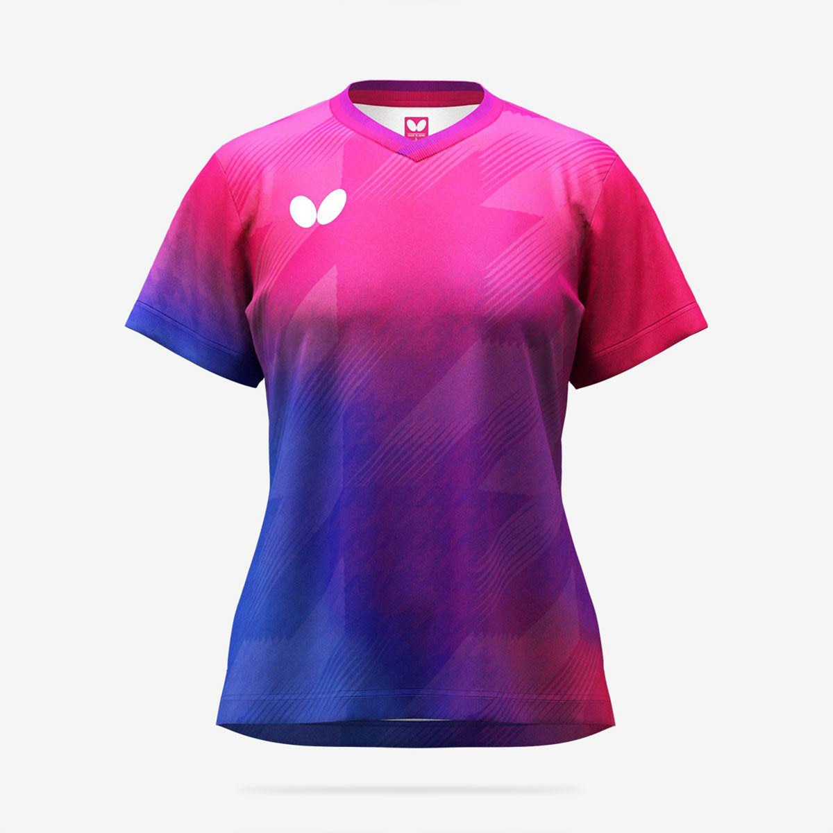 Butterfly Selasia Lady Shirt - Rose - Front